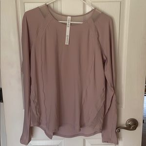 Lululemon long sleeved work out top